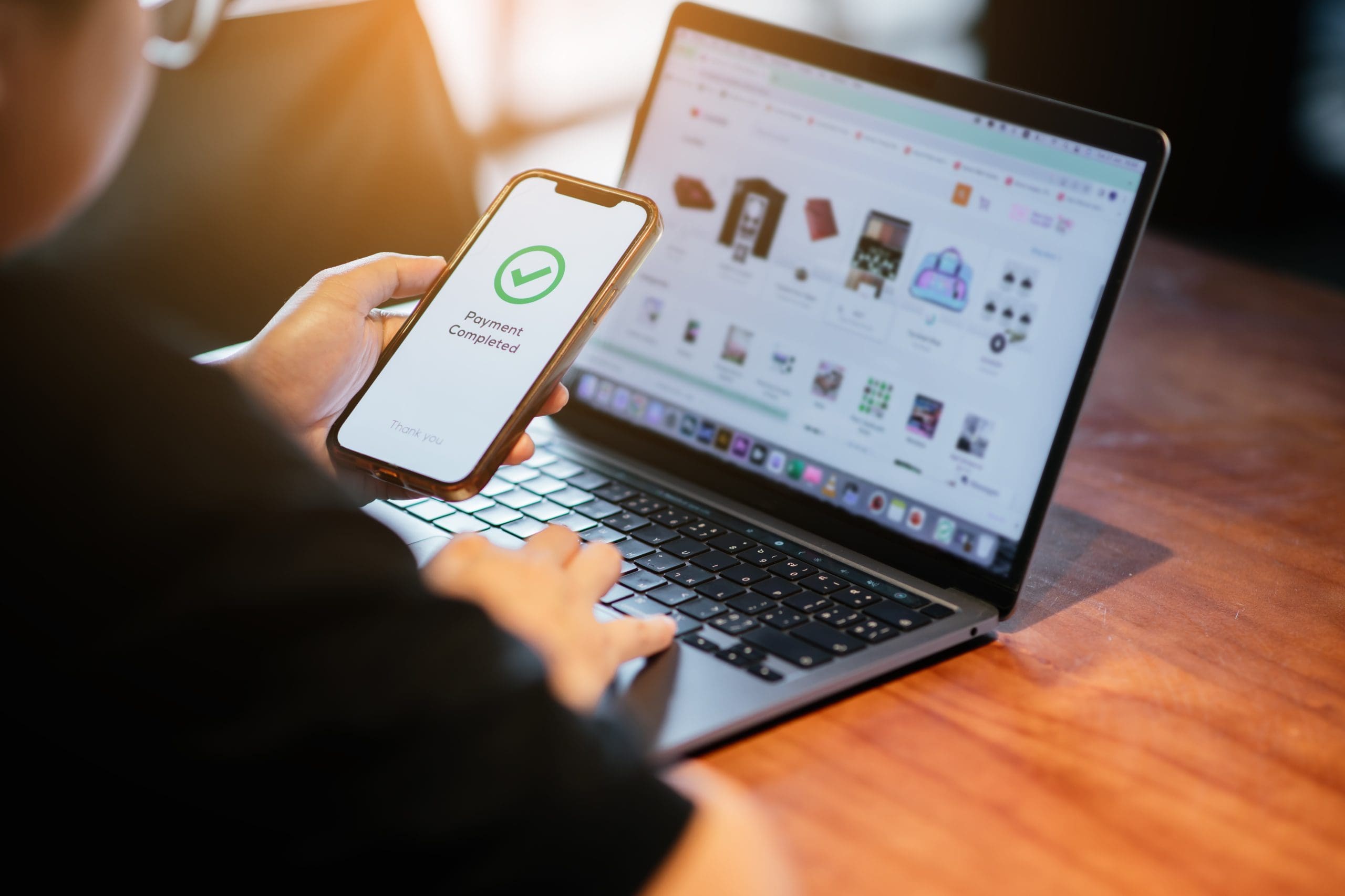 Men using smartphone for payment online shopping in website. Technology and money transfer. Shopping and online payment concept.