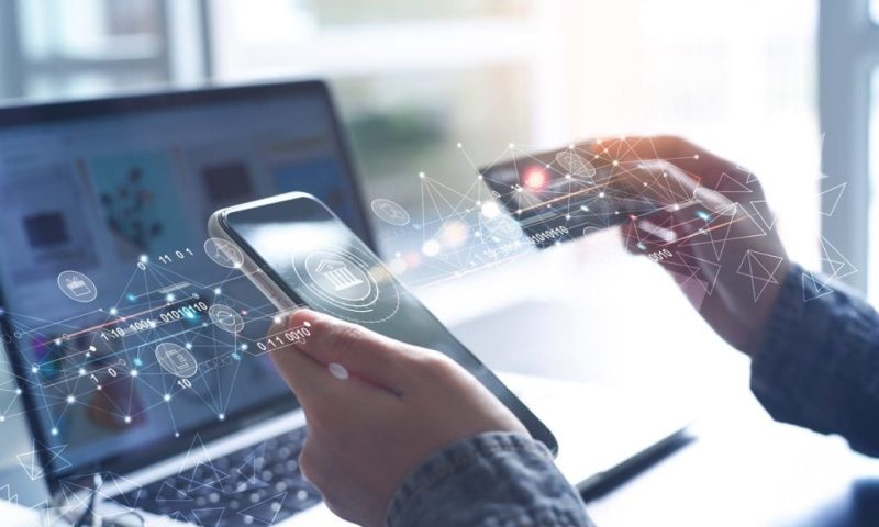 Digital banking, internet payment, online shopping, financial te